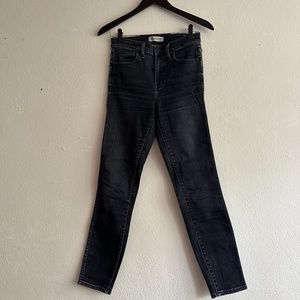 Madewell Grey Wash Black Jeans
